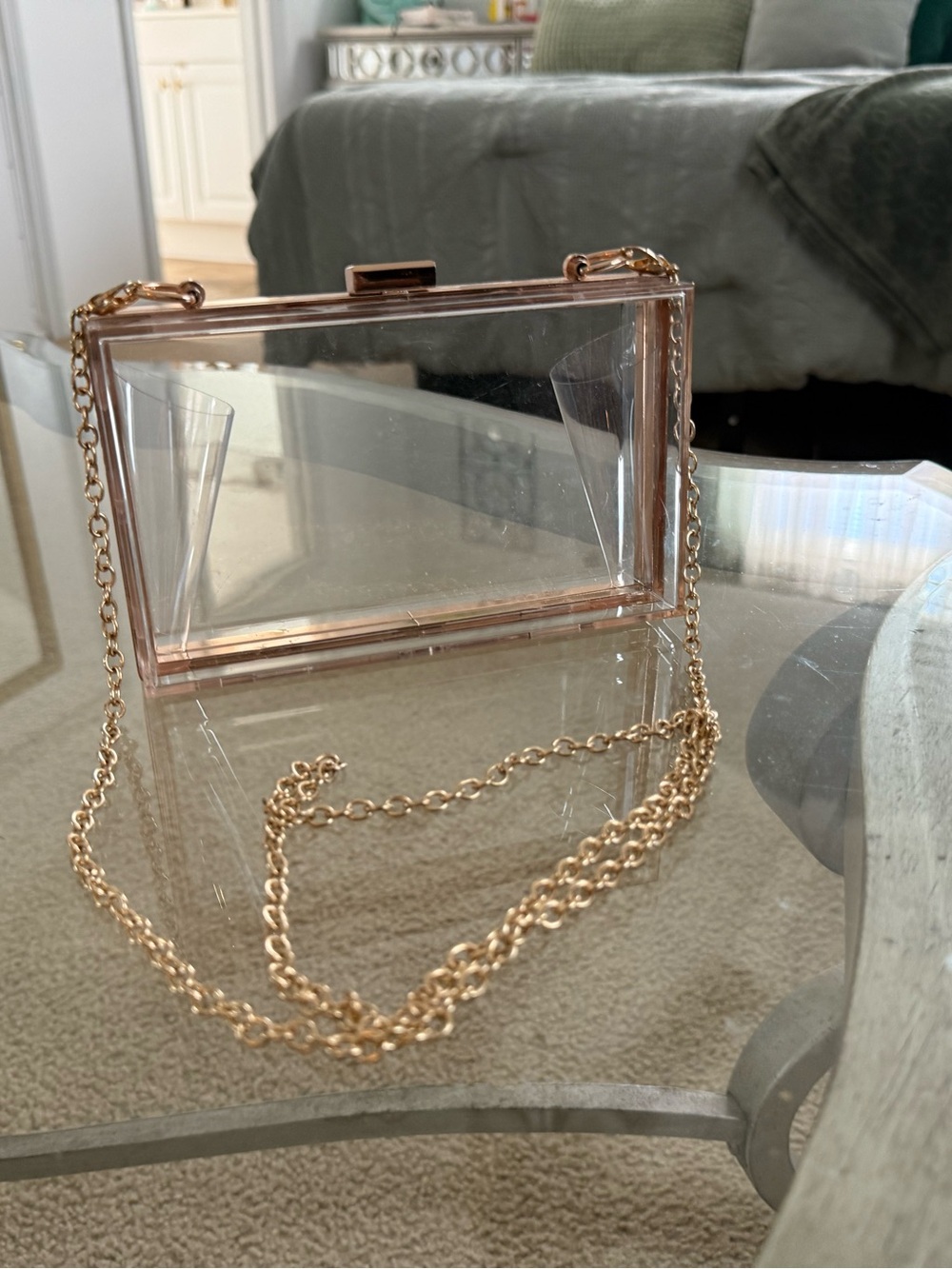 Clear Acrylic Box Clutch
